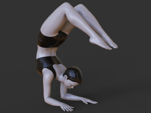 Yoga Pose - Scorpion pose - Vrischikasana Modelo de impresión 3D