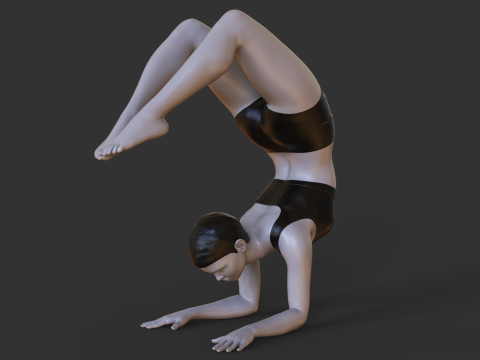 Yoga Pose - Scorpion pose - Vrischikasana Modelo de impresión 3D