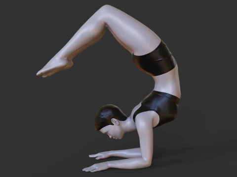 Yoga Pose - Scorpion pose - Vrischikasana 3D Print Model