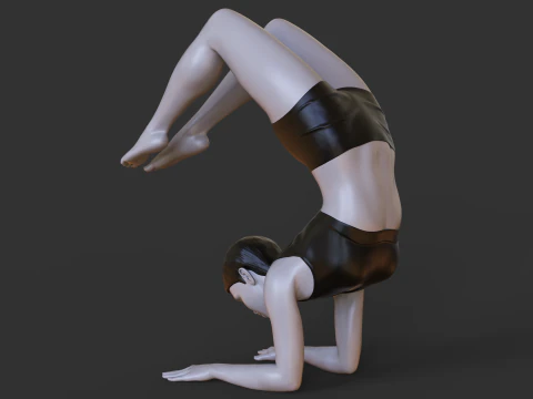 Yoga Pose - Scorpion pose - Vrischikasana 3D Print Model