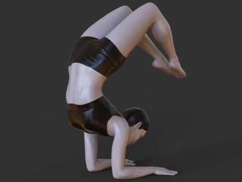 Yoga Pose - Scorpion pose - Vrischikasana Modelo de impresión 3D