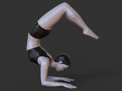 Yoga Pose - Scorpion pose - Vrischikasana 3D Print Model