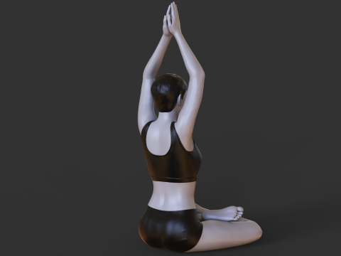 Yoga Pose - Seated mountain pose 3Dプリントモデル