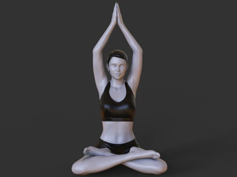 Yoga Pose - Seated mountain pose 3D Print Model
