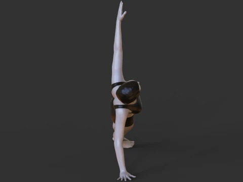 Yoga Pose- Side Plank 3D Print Model