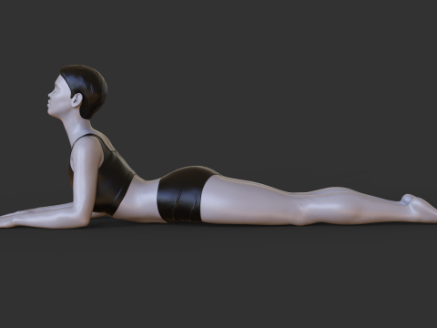 Yoga Pose - Sphinx Pose - Salamba Bhujangasana 3Dプリントモデル