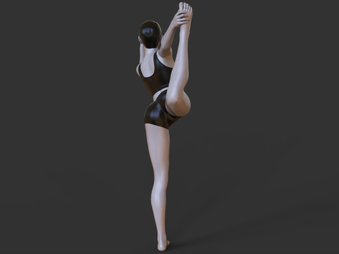 Yoga Pose - Standing bow Model do druku 3D