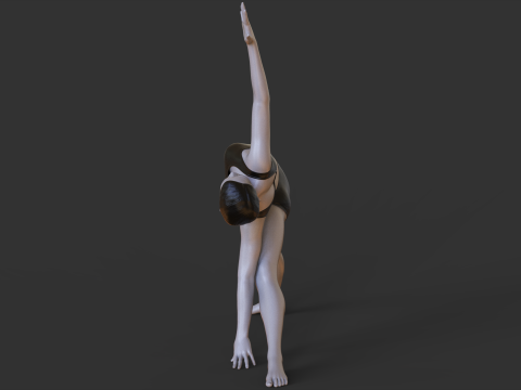 Yoga Pose - Triangle Pose Model Cetak 3D