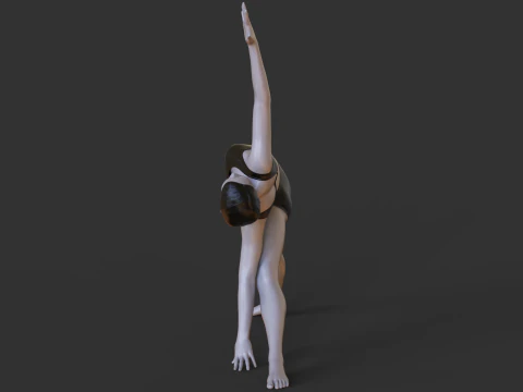 Yoga Pose - Triangle Pose 3D Print Model