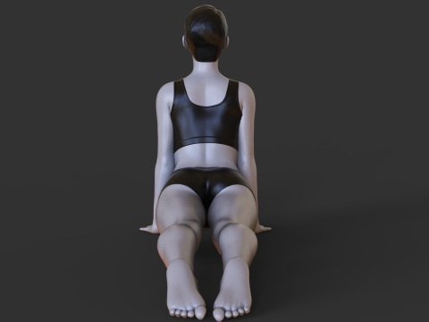 Yoga Pose - Upward Facing Dog Pose - Urdhva Mukha Svanasana Modelo de Impressão 3D