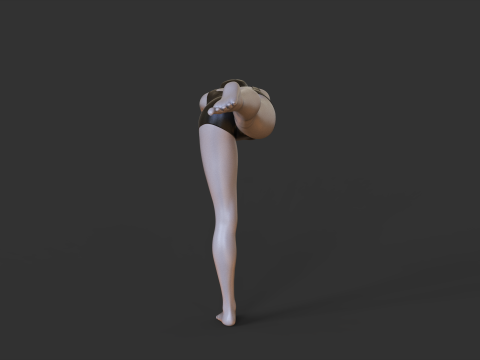 Yoga Pose - Warrior 3 - Virabhadrasana Model do druku 3D