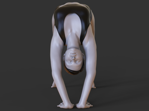 Yoga Pose - Wheel pose - Chakrasana 3D Принт Модель