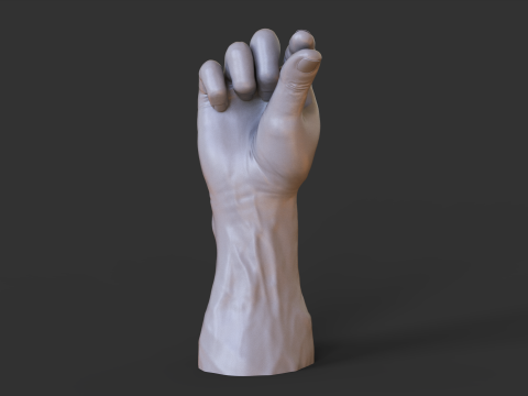Male Hand Pose - Gesture - 2 3D 打印模型