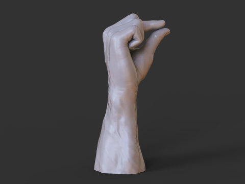 Male Hand Pose - Gesture - 2 3D 打印模型