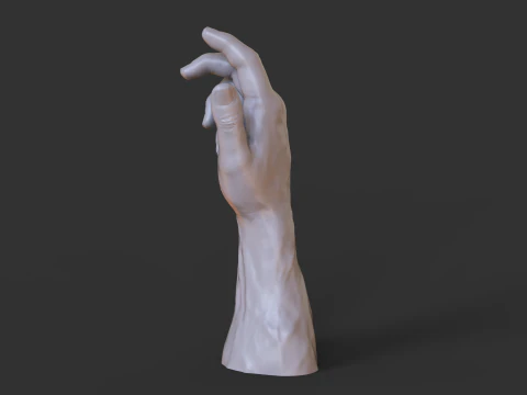 Male Hand Pose - Gesture - 3 3D Print Model