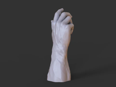 Male Hand Pose - Gesture - 3 3D Print Model