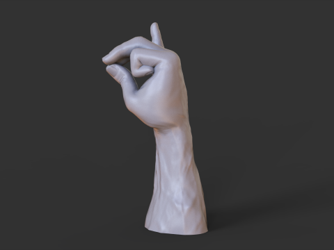 Male Hand Pose - Gesture - 4 3D 打印模型