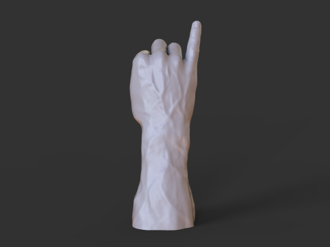 Male Hand Pose - Gesture - 4 3D 打印模型