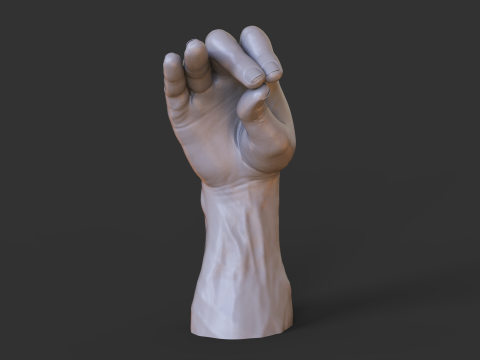 Male Hand Pose - Gesture - 6 Model Cetak 3D