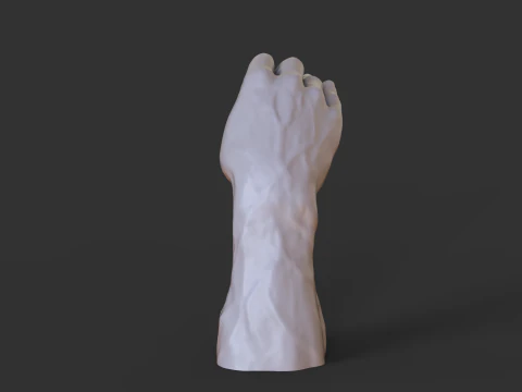 Male Hand Pose - Gesture - 6 3D Print Model