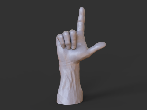 Male Hand Pose - Gesture - 8 Model Cetak 3D