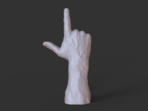 Male Hand Pose - Gesture - 8 3D Print Model