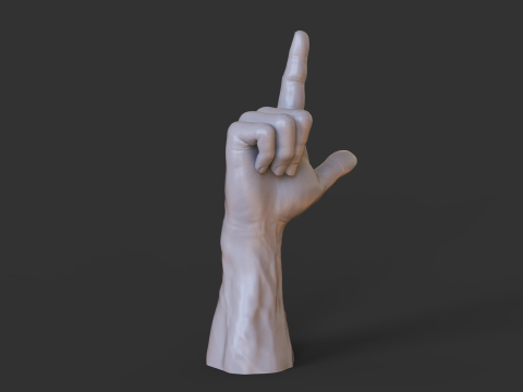 Male Hand Pose - Gesture - 8 Model Cetak 3D