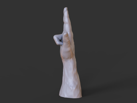 Male Hand Pose - Gesture - 9 Modello di stampa 3D