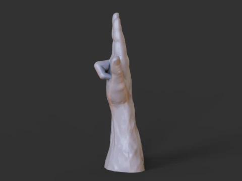 Male Hand Pose - Gesture - 9 3D Print Model