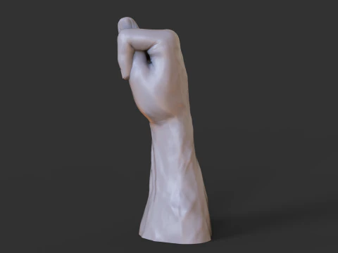 Male Hand Pose - Gesture - 10 3D Print Model
