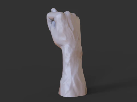 Male Hand Pose - Gesture - 10 3D Print Model