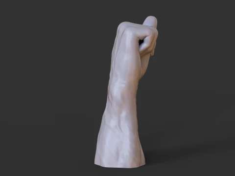 Male Hand Pose - Gesture - 10 3D Print Model