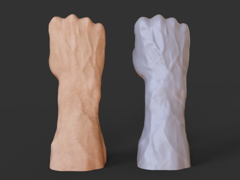 Male Hand Pose - Gesture - 11 Modello di stampa 3D