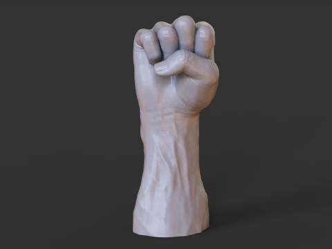 Male Hand Pose - Gesture - 11 Modello di stampa 3D
