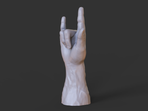 Male Hand Pose - Gesture - 12 3D 打印模型