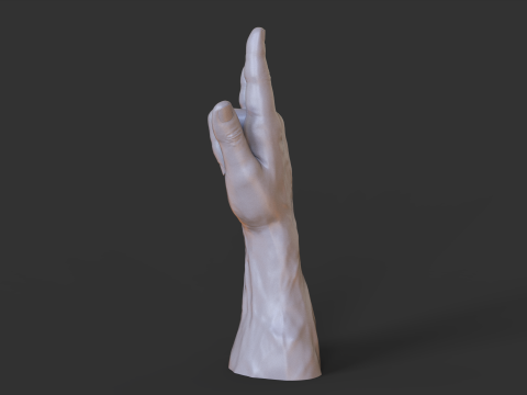Male Hand Pose - Gesture - 12 3D 打印模型