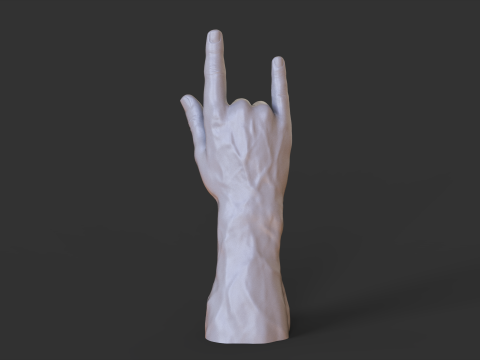 Male Hand Pose - Gesture - 12 3D 打印模型