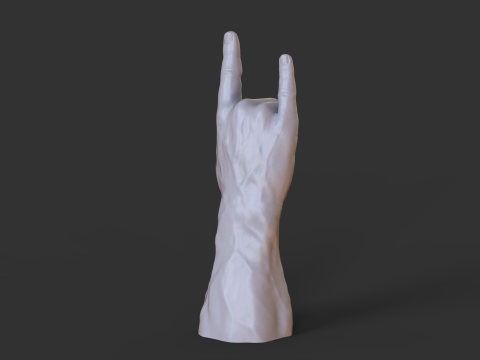 Male Hand Pose - Gesture - 12 3D 打印模型