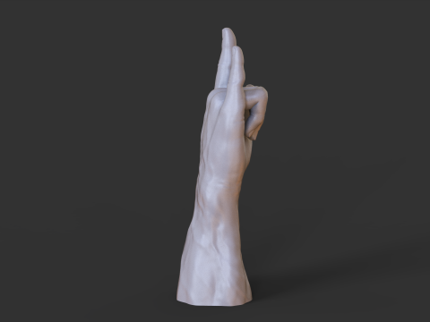 Male Hand Pose - Gesture - 12 3D 打印模型