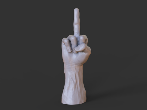 Male Hand Pose - Gesture - 13 3D 打印模型