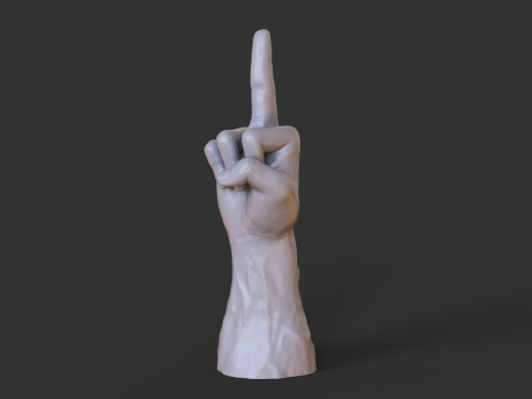 Male Hand Pose - Gesture - 13 3D 打印模型