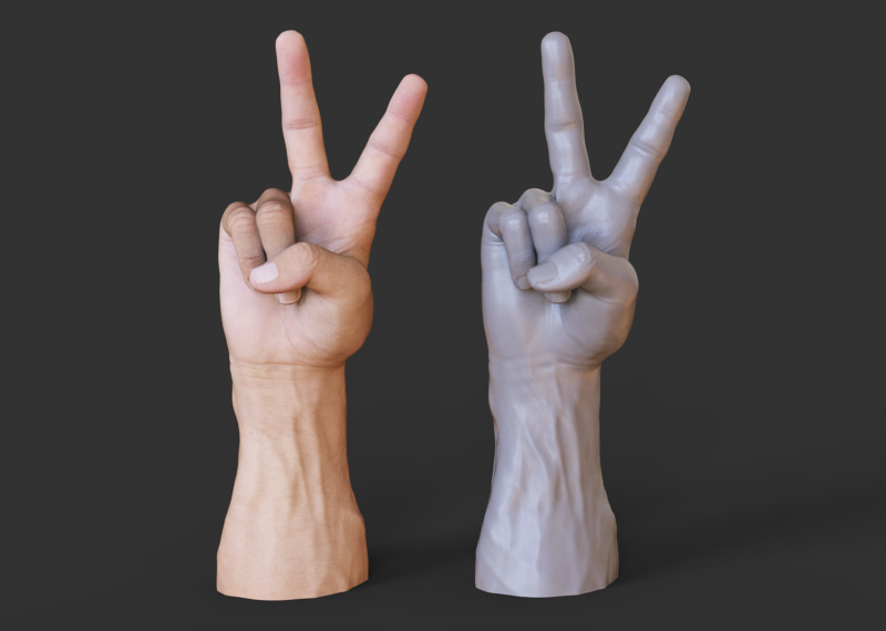 Male Hand Pose - Gesture - 14 Modèles 3D en vedette .c4d .max .obj .3ds .fbx .stl .blend 