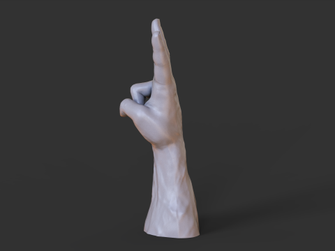 Male Hand Pose - Gesture - 14 Modèles 3D en vedette