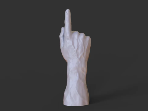 Male Hand Pose - Gesture - 15 3D Print Model