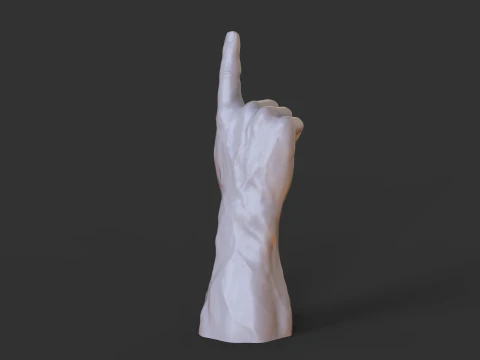 Male Hand Pose - Gesture - 15 3D Print Model