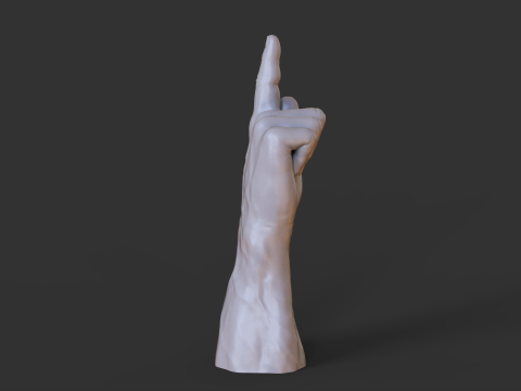 Поза мужской руки — жест — 15 3D Принт Модель