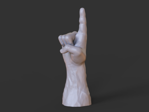 Male Hand Pose - Gesture - 16 Model Cetak 3D
