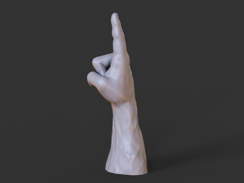 Male Hand Pose - Gesture - 16 Model Cetak 3D