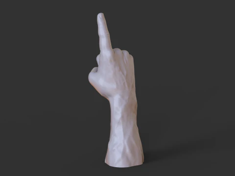 Male Hand Pose - Gesture - 16 3D Print Model