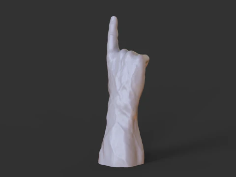 Male Hand Pose - Gesture - 16 3D Print Model